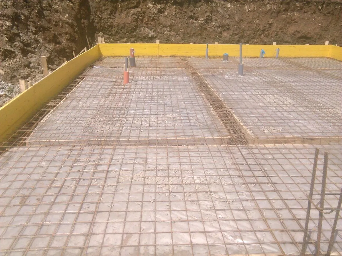 Casă unifamilială Feleacu — armare placă pe sol