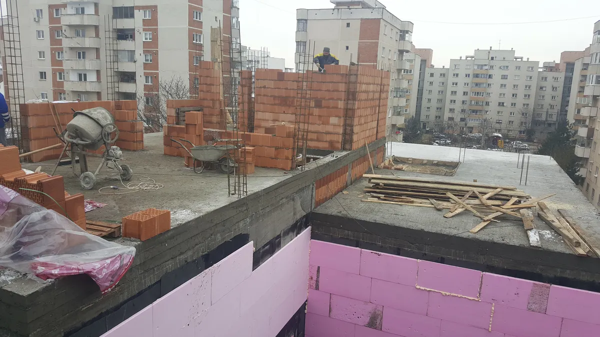 Duplex Semenicului Cluj — structură completă cu cofraje etaj